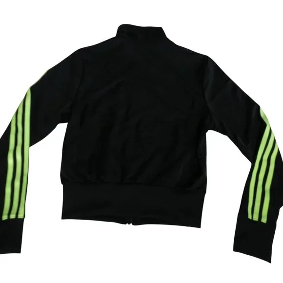 Adidas Women’s Firebird Originals Track Jacket XS Black Signal Green JX7868 - Picture 6 of 10